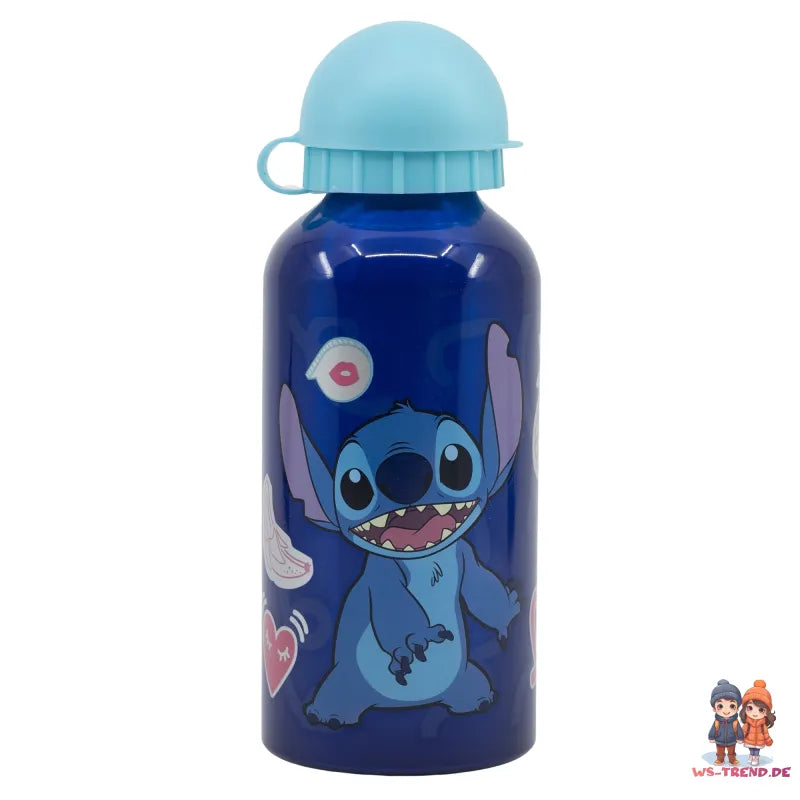 Disney Stitch 2 tlg. Lunch Set Brotdose mit 3 Kammern Alu-Trinkflasche 400 ml - WS-Trend.de