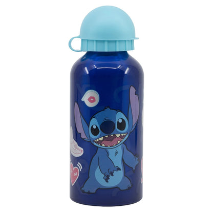 Disney Stitch 4 tlg. Lunch Set Brotdose mit 3 Kammern Alu-Trinkflasche Besteck - WS-Trend.de