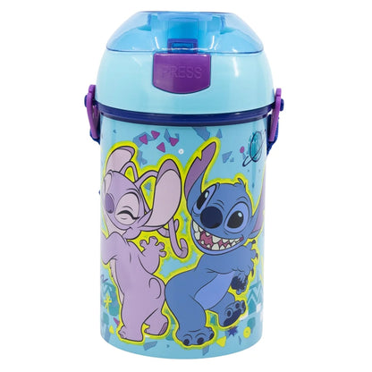 Disney Lilo und Stitch Angel Kinder Trinkflasche Flasche mit Halm 450 ml - WS-Trend.de