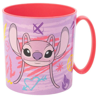 Disney Stitch Angel 2 tlg. Lunch Set Brotdose mit 3 Kammern Trinkbecher 350 ml - WS-Trend.de