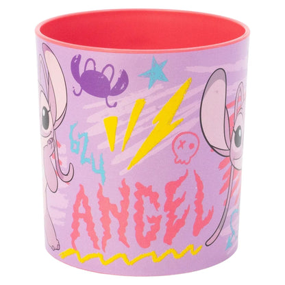 Disney Stitch Angel 2 tlg. Lunch Set Brotdose mit 3 Kammern Trinkbecher 350 ml - WS-Trend.de