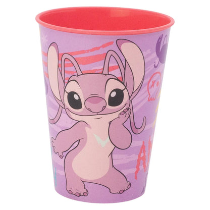 Disney Stitch 2 tlg. Lunch Set Brotdose mit 3 Kammern Trinkbecher 260 ml - WS-Trend.de