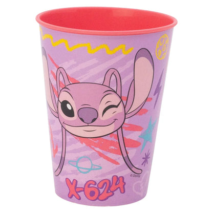 Disney Stitch 2 tlg. Lunch Set Brotdose mit 3 Kammern Trinkbecher 260 ml - WS-Trend.de