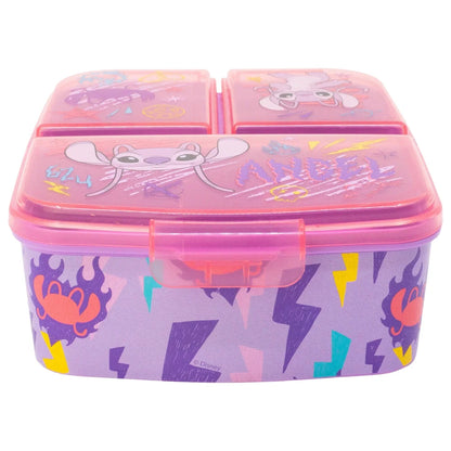 Disney Stitch 2 tlg. Lunch Set Brotdose mit 3 Kammern Trinkbecher 390 ml - WS-Trend.de
