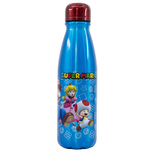Super Mario Luigi Peach Aluminium Trinkflasche Wasserflasche Flasche 600 ml