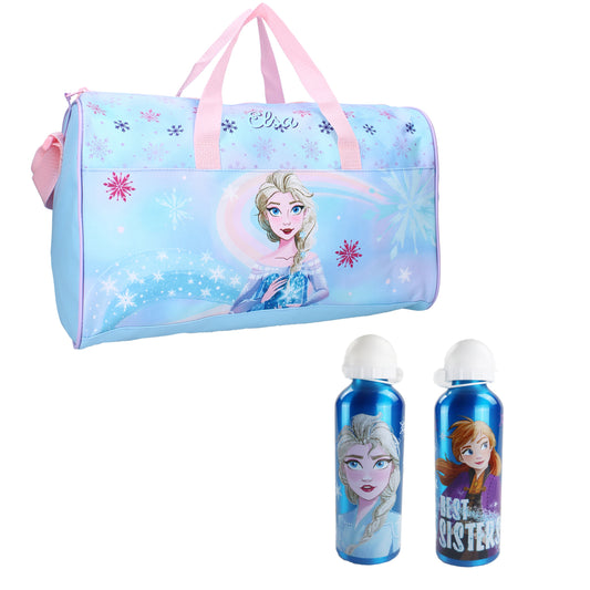 Disney Die Eiskönigin Elsa 2tlg. Set Kinder Sporttasche Tasche plus Trinkflasche