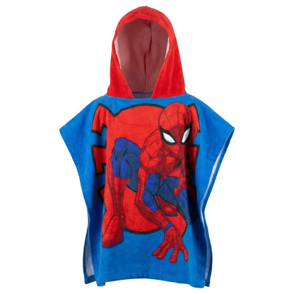 Marvel Spiderman Kinder Mikrofaser Poncho Badeponcho mit Kapuze - WS-Trend.de