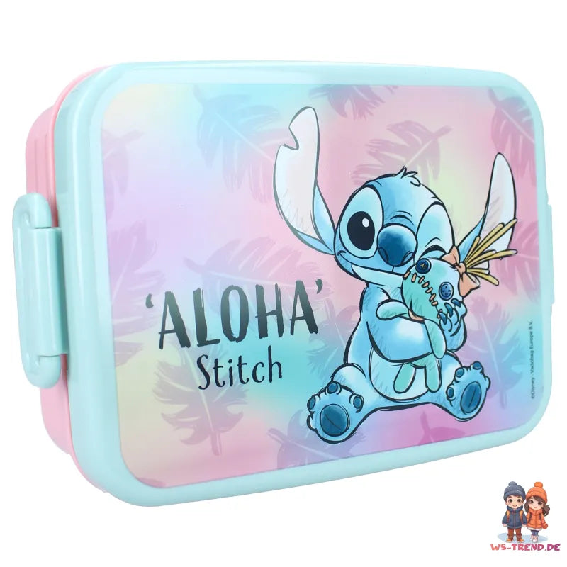 Disney Lilo und Stitch 2 tlg. Lunch Set Brotdose plus Trinkflasche 370 ml - WS-Trend.de