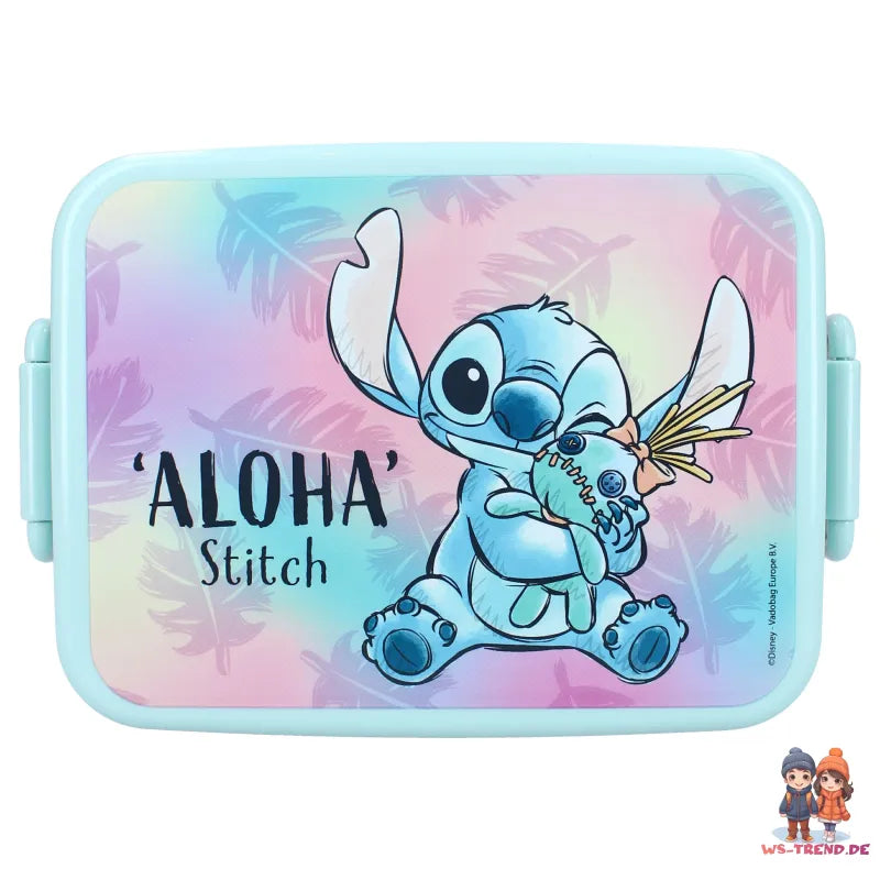 Disney Lilo und Stitch 2 tlg. Lunch Set Brotdose plus Trinkflasche 370 ml - WS-Trend.de