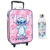 Disney Stitch 2 tlg. Set Kinder Trolley Rucksack Reisekoffer Trinkflasche 850 ml