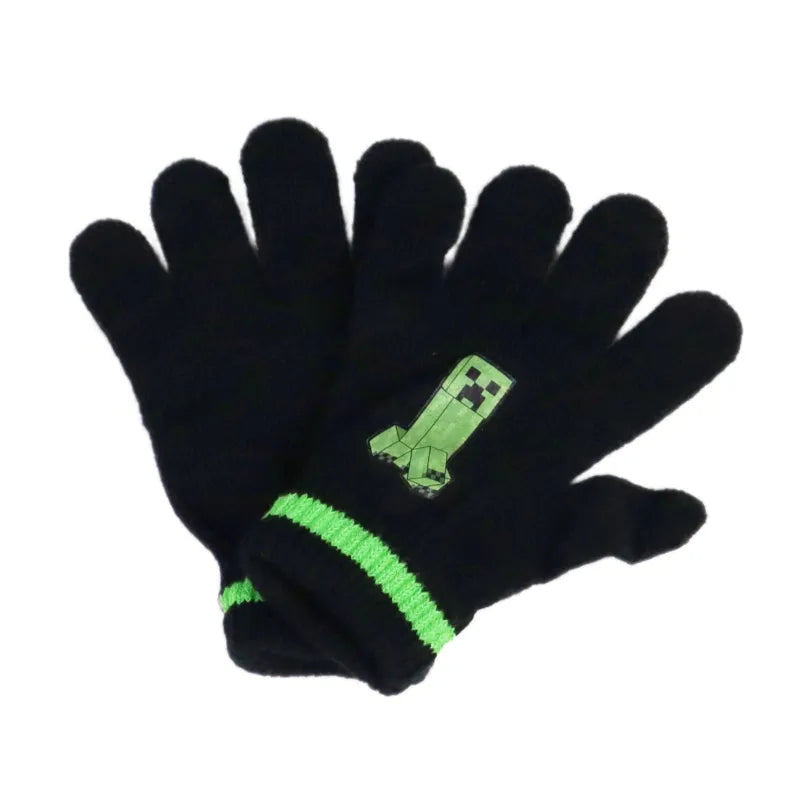 Minecraft Creeper Kinder Finger Handschuhe - WS-Trend.de Einheitsgröße 3 bis ca. 10 jahre
