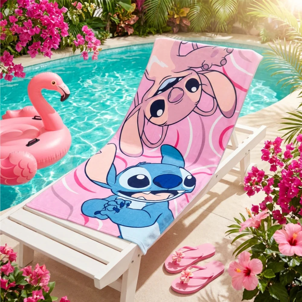 Disney Lilo und Stitch Angel Mikrofaser Strandtuch Badetuch XL 70x140 cm - WS-Trend.de
