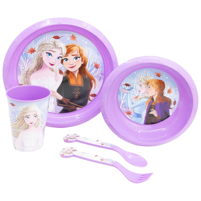 Disney Die Eiskönigin Elsa Kinder Geschirr-Set 5 teilig Becher Teller Schüssel - WS-Trend.de