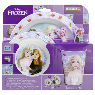 Disney Die Eiskönigin Elsa Kinder Geschirr-Set 5 teilig Becher Teller Schüssel - Ansicht 2