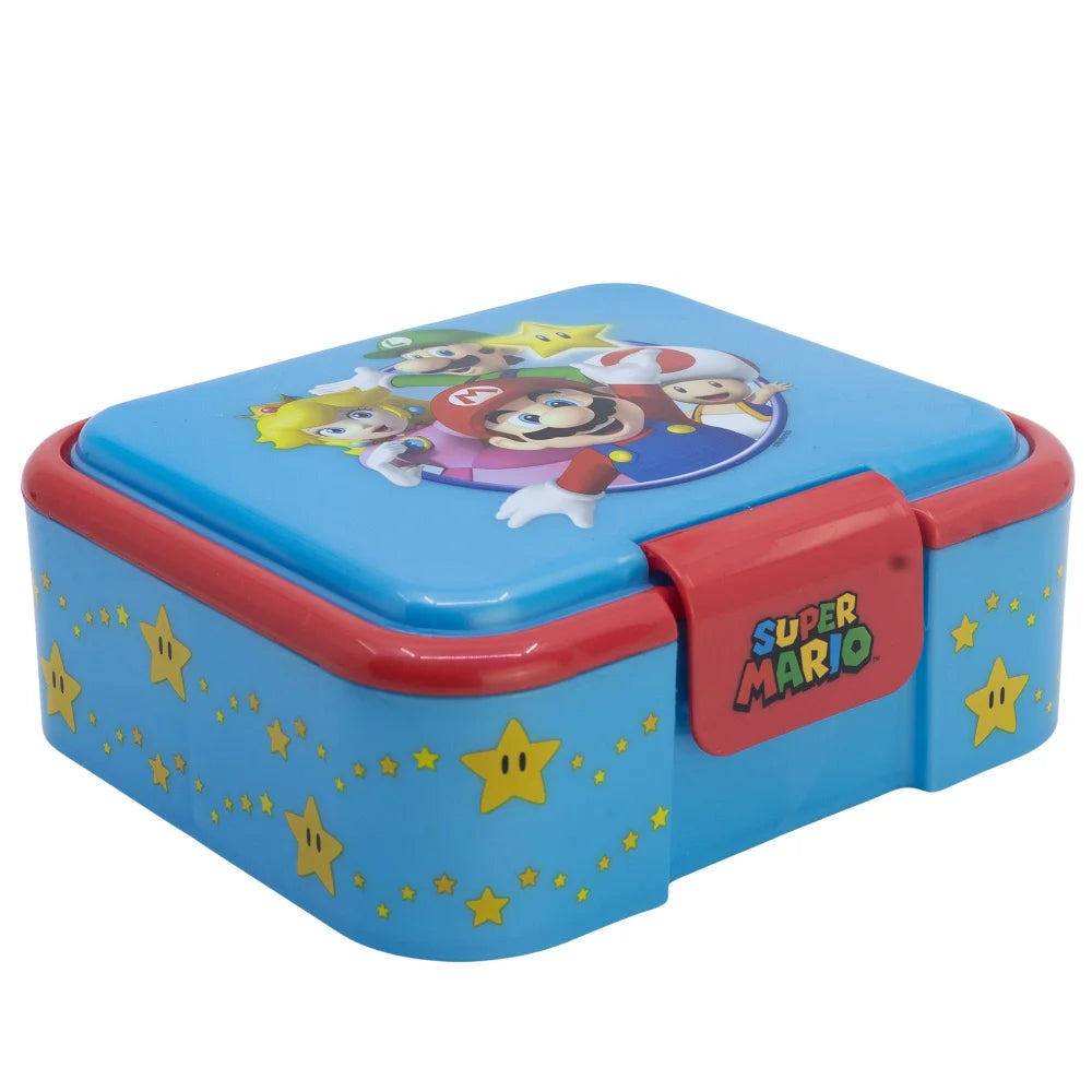 Super Mario Luigi Kinder 2 teiliges Set XL Brotdose Trinkflasche 370 ml - WS-Trend.de