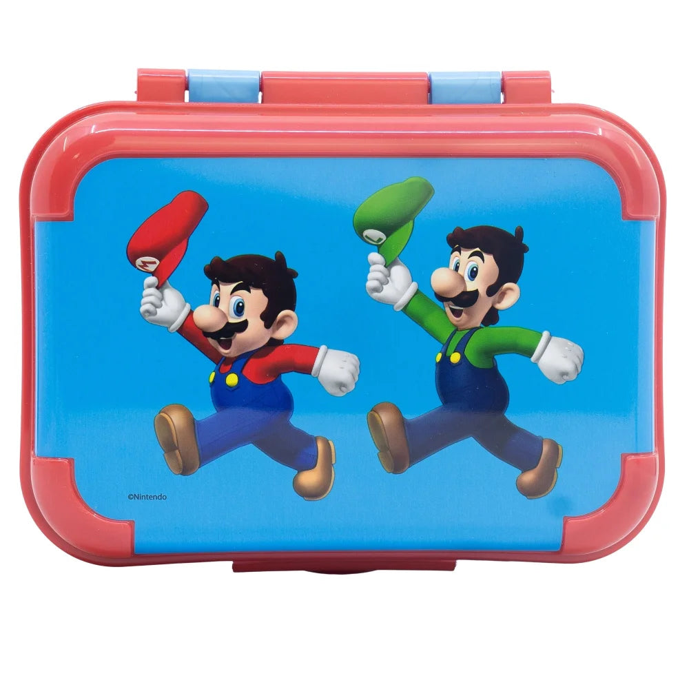 Super Mario Luigi Kinder 2 teiliges Set Brotdose Trinkflasche 370 ml - WS-Trend.de