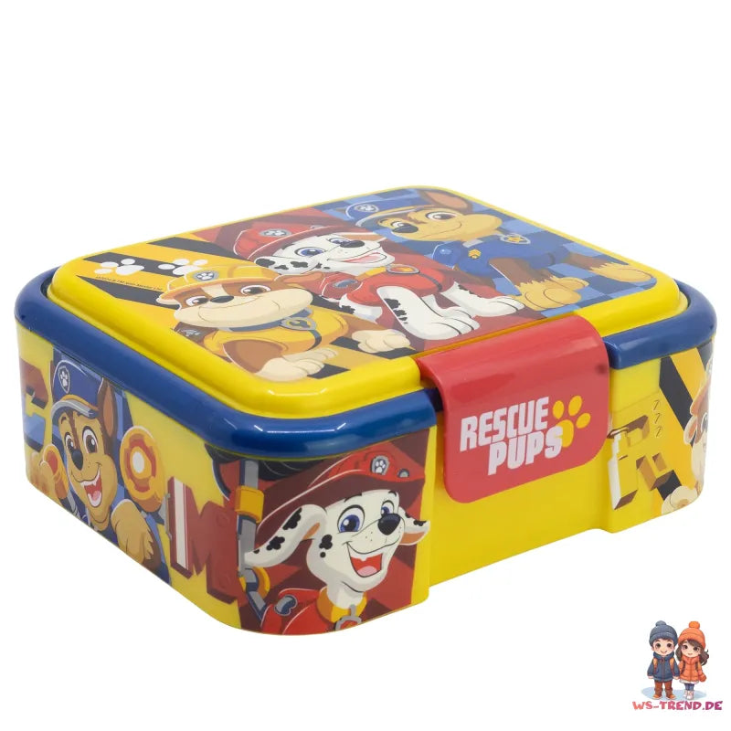 Paw Patrol Chase Rubble 2 tlg Kinder Set XL Brotdose Trinkflasche 370 ml - WS-Trend.de