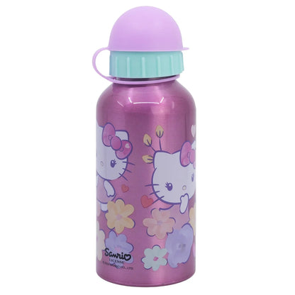Hello Kitty 2 tlg. Lunch Set 3 Kammer Brotdose Alu Trinkflasche 400 ml - WS-Trend.de