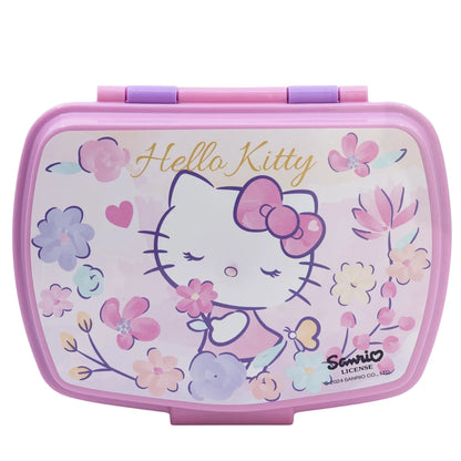 Hello Kitty 2 tlg. Lunch Set Brotdose Trinkbecher mit Deckel und Halm 430 ml - WS-Trend.de