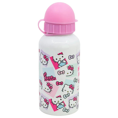 Hello Kitty 2 tlg. Lunch Set 3 Kammer Brotdose Alu Trinkflasche 400 ml - WS-Trend.de