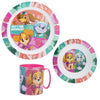 Paw Patrol Skye Liberty Kinder Geschirr-Set 3 teilig Becher Teller Schüssel