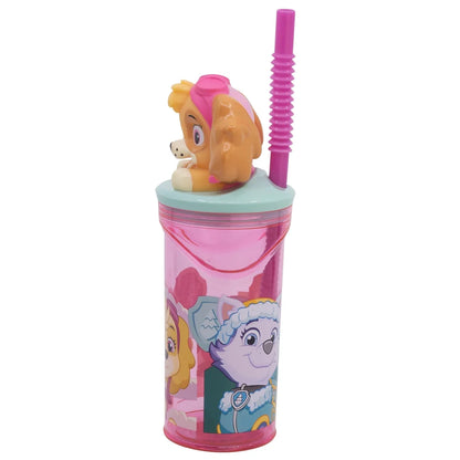 Paw Patrol Skye 3D Deckel Kinder Trinkbecher Becher integriertem Halm 360ml - WS-Trend.de