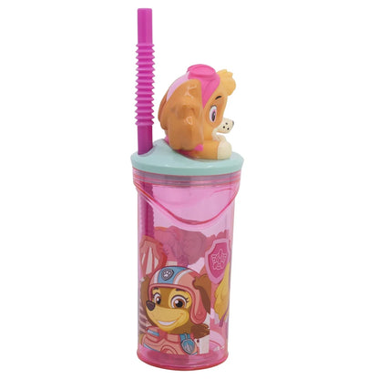 Paw Patrol Skye 3D Deckel Kinder Trinkbecher Becher integriertem Halm 360ml - WS-Trend.de