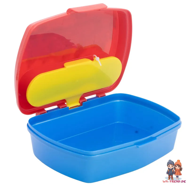 Marvel Spiderman 4 teiliges Kinder Set Brotdose Trinkflasche 370 ml Besteck - WS-Trend.de