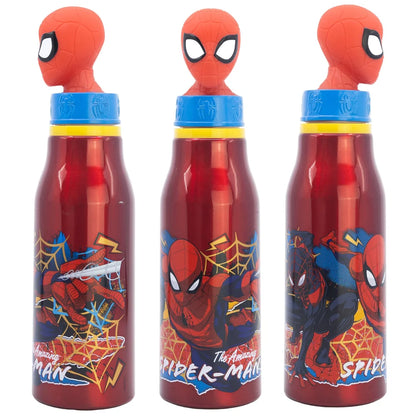Marvel Spiderman 3D Kopf Aluminium Wasserflasche Trinkflasche Flasche 690 ml - WS-Trend.de