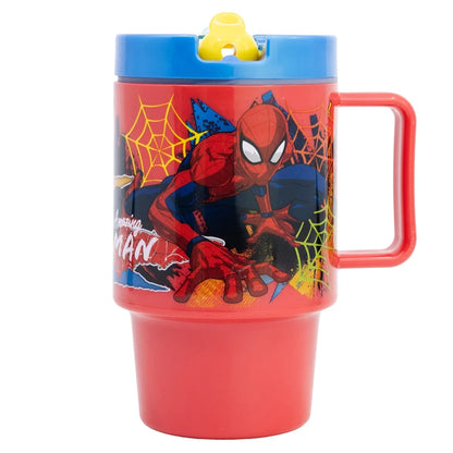 Marvel The Amazing Spiderman Trinkbecher Becher mit Halm 530 ml - WS-Trend.de