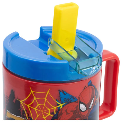 Marvel The Amazing Spiderman Trinkbecher Becher mit Halm 530 ml - WS-Trend.de