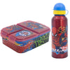 Marvel Spiderman 2 teiliges Kinder Set 3 Kammern Brotdose Alu Trinkflasche 530 ml