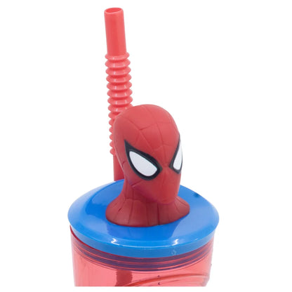 Marvel The Amazing Spiderman 3D Kopf Trinkbecher Becher mit Halm 360 ml - WS-Trend.de