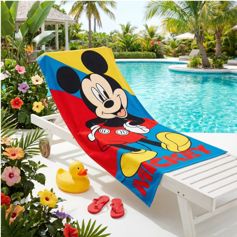 Disney Mickey Maus Kinder Mikrofaser Strandtuch Badetuch XL 70x140 cm - WS-Trend.de