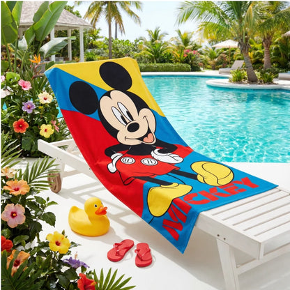 Disney Mickey Maus Kinder Mikrofaser Strandtuch Badetuch XL 70x140 cm - WS-Trend.de