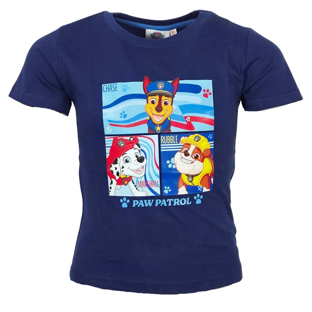 Paw Patrol Chase Rubble Marshall Kinder Jungen T-Shirt - WS-Trend.de