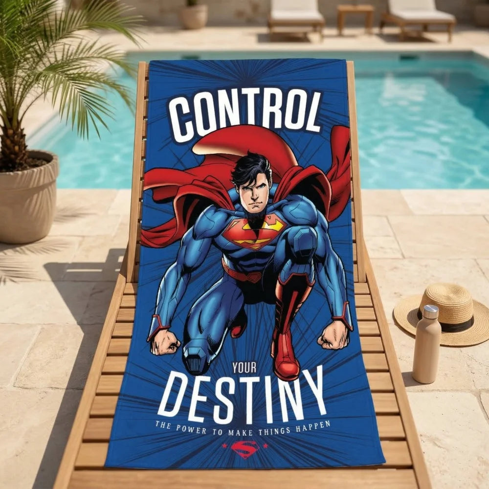 DC Comics Superman Badetuch Strandtuch Duschtuch XL 70x140 - WS-Trend.de