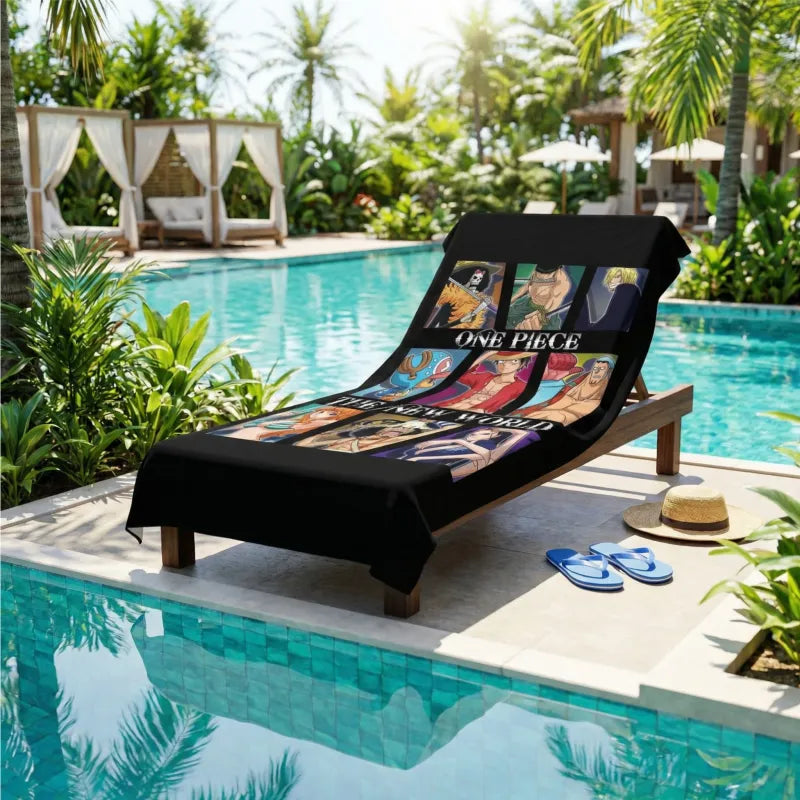 One Piece Monkey D Ruffy and Crew Mikrofaser Strandtuch Badetuch XL 70x140 - WS-Trend.de