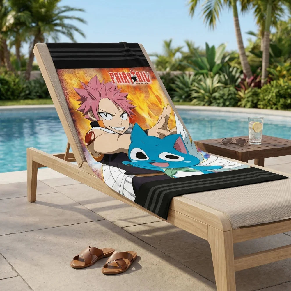 Anime Fairy Tail Mikrofaser Strandtuch Badetuch XL 70x140 - WS-Trend.de