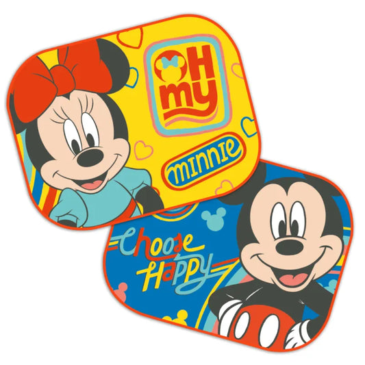Disney Mickey Minnie Maus Kinder Sonnenschutz fürs Auto 2er Set 35x44 cm - WS-Trend.de