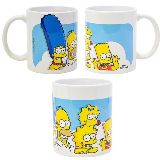 Die Simpsons Homer Bart Lisa Teetasse Tasse Kaffeetasse Geschenkidee 325 ml - WS-Trend.de