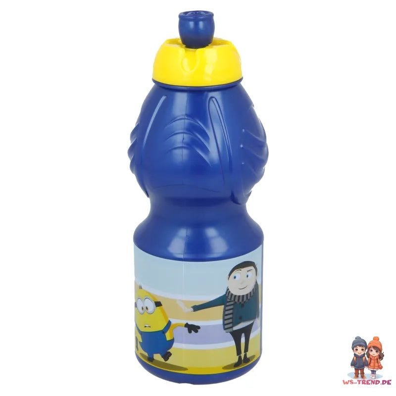 Minions 4-teiliges Set Lunchbox mit Trinkflasche und Besteck - WS-Trend.de Die 4 teiliges Brotdose Löffel Gabel