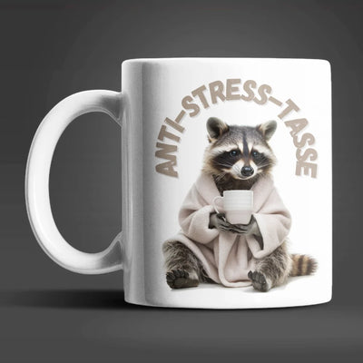 Waschbär Anti Stress Keramik Kaffeetasse Teetasse Tasse Geschenke - WS-Trend.de
