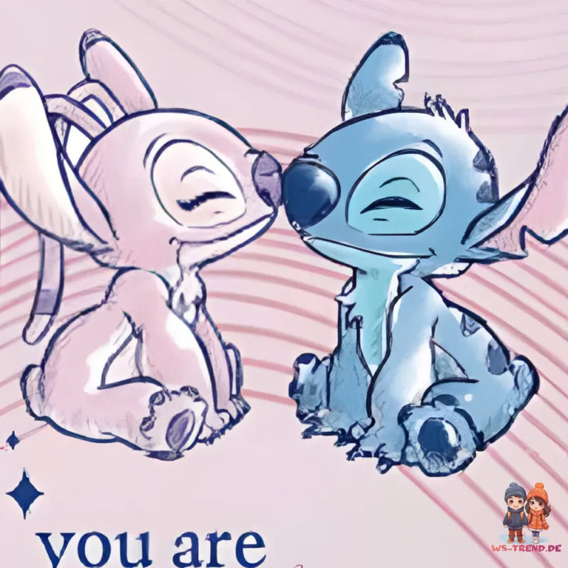 Disney Lilo und Stitch Baby Bettwäsche 2tlg Set 100x135 40x60 cm 100% Baumwolle - WS-Trend.de