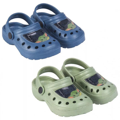 Star Wars Madalorian Yoda Clogs Kinder Sandalen Badeschuhe - WS-Trend.de Gr. 26 bis 33