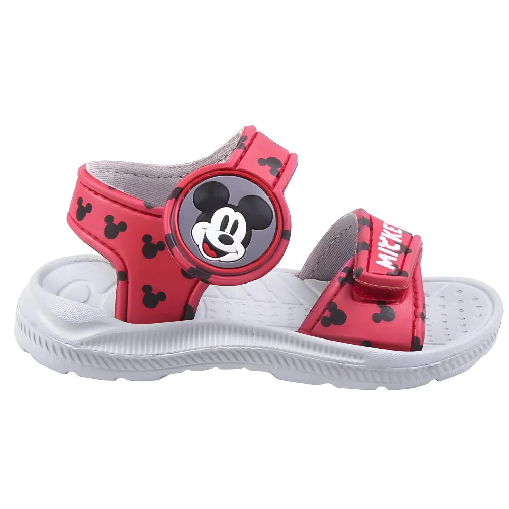 Disney Mickey Maus Kinder Sandalen Latschen Hausschuhe Klett - WS-Trend.de Gr. 22 bis 29