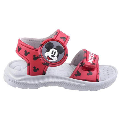 Disney Mickey Maus Kinder Sandalen Latschen Hausschuhe Klett - WS-Trend.de Gr. 22 bis 29