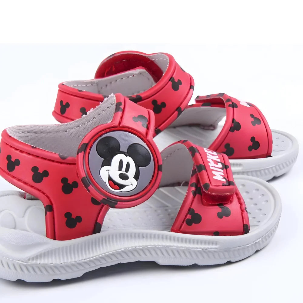 Disney Mickey Maus Kinder Sandalen Latschen Hausschuhe Klett - WS-Trend.de Gr. 22 bis 29