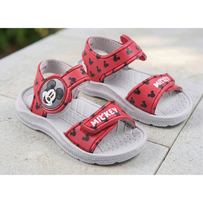 Disney Mickey Maus Kinder Sandalen Latschen Hausschuhe Klett - WS-Trend.de Gr. 22 bis 29