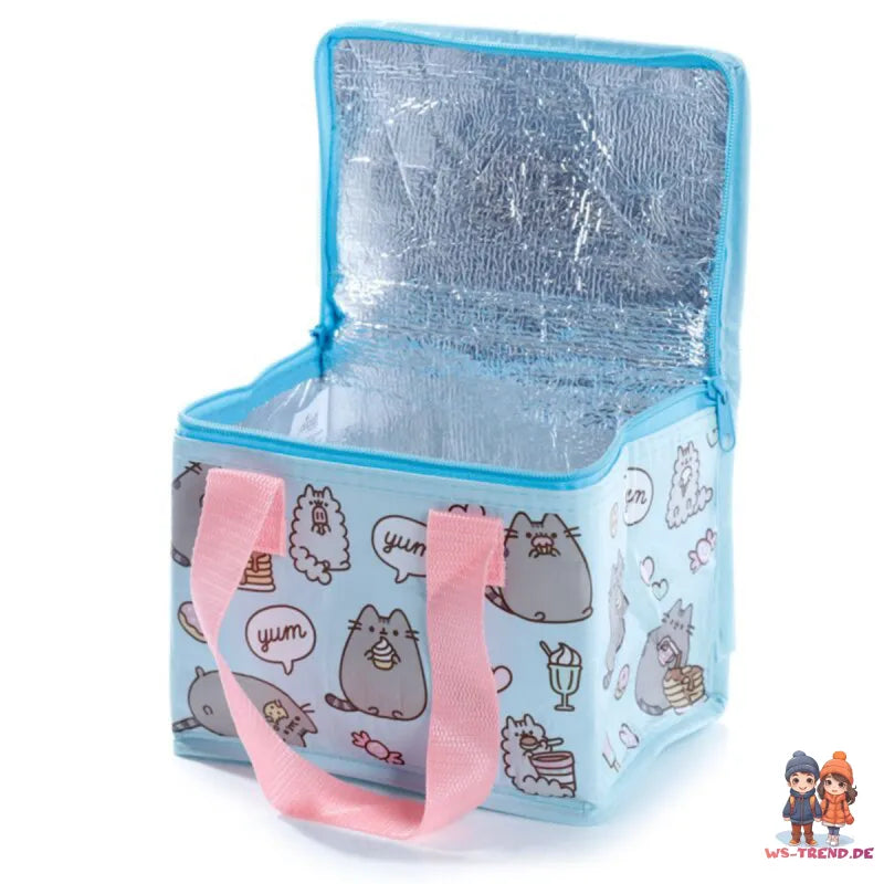 Pusheen die Foodie Katze Kühltasche Lunchtasche Isotasche 14x14x21 cm - WS-Trend.de